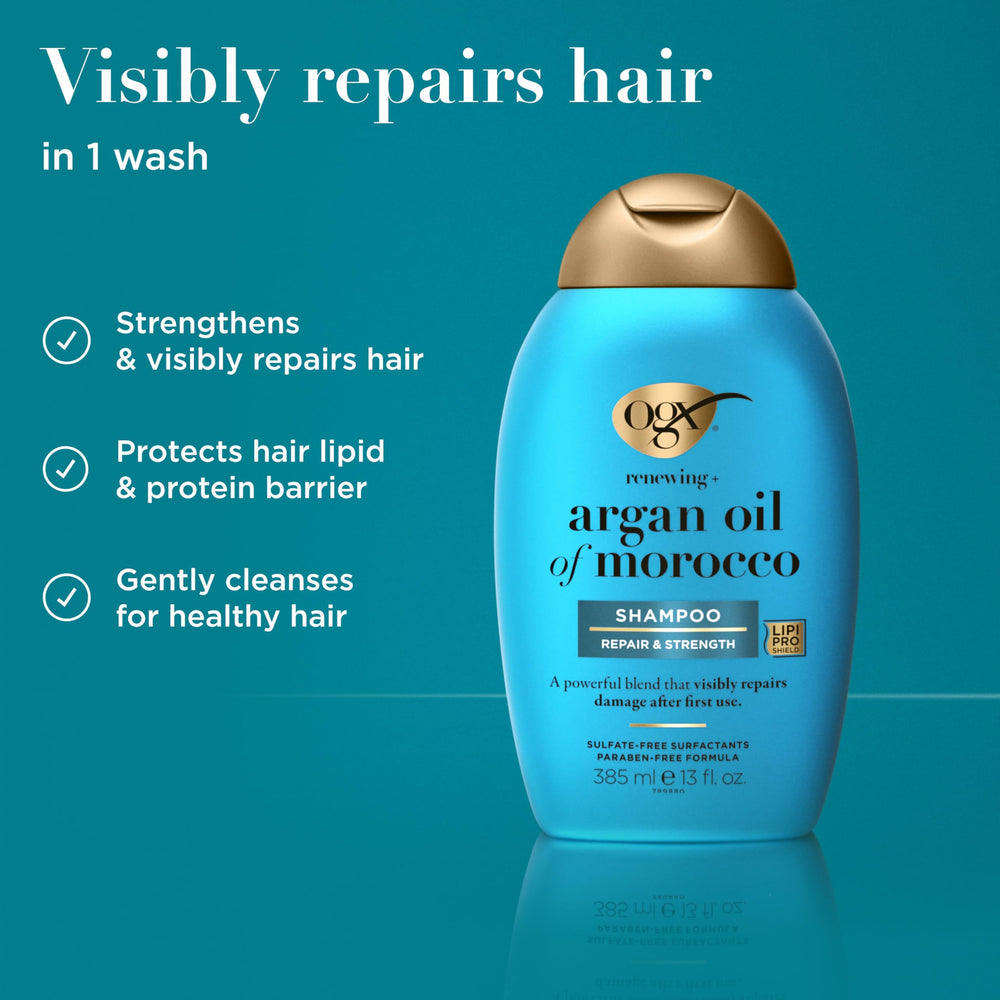 OGX Renewing Argan Oil of Morocco shampoo ingredients highlight argan oil