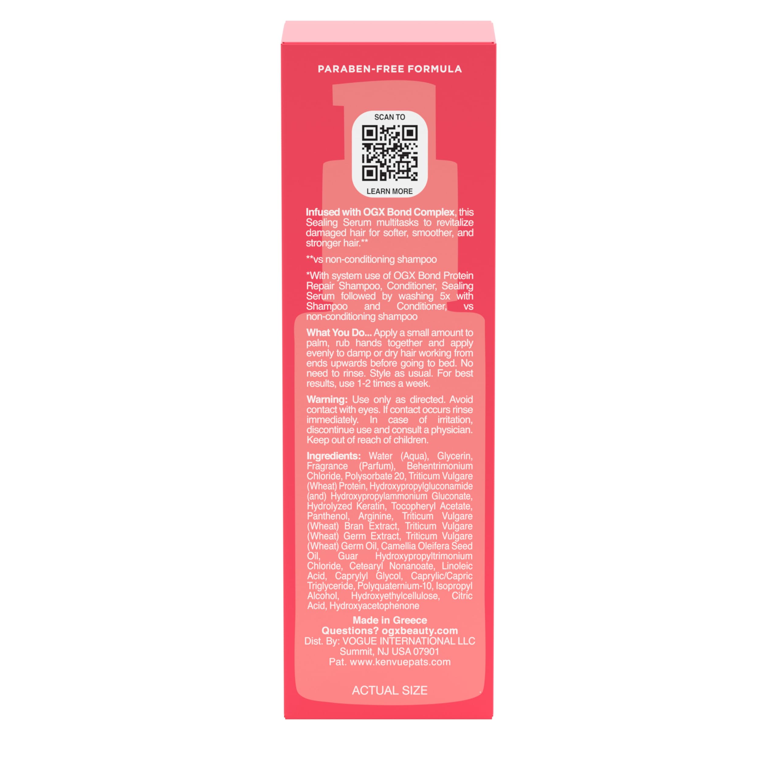 Rutina de cuidado con OGX Bond Protein Repair para cabello más sano.