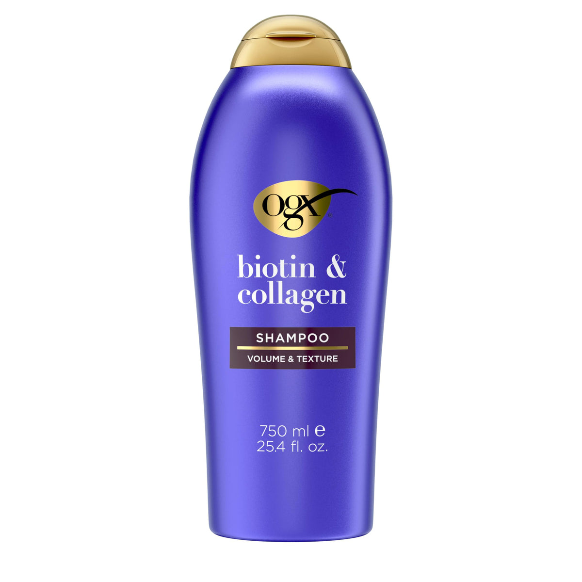 OGX Thick & Full: botella de champú con volumen para cabello grueso
