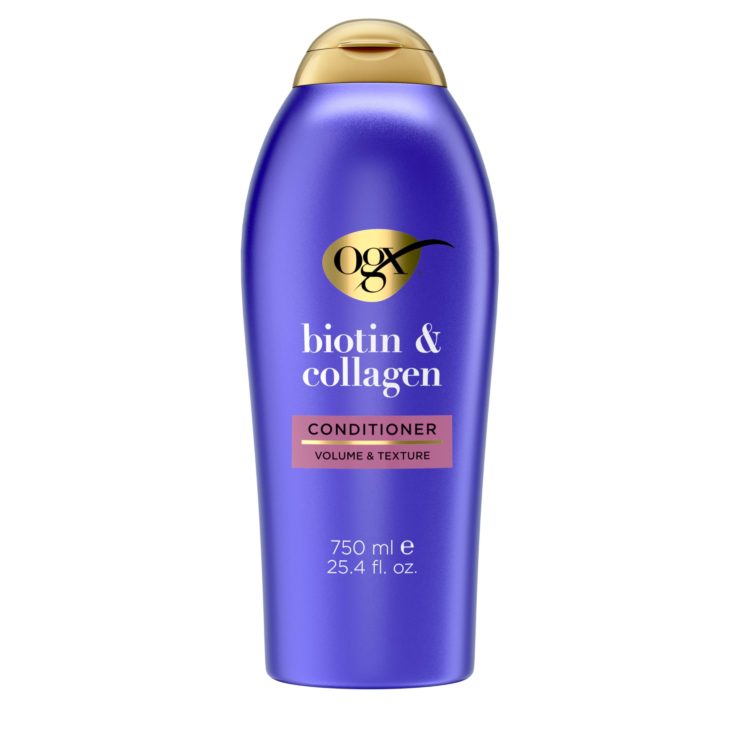 OGX Thick & Full: botella de volumen que muestra más cuerpo al cabello
