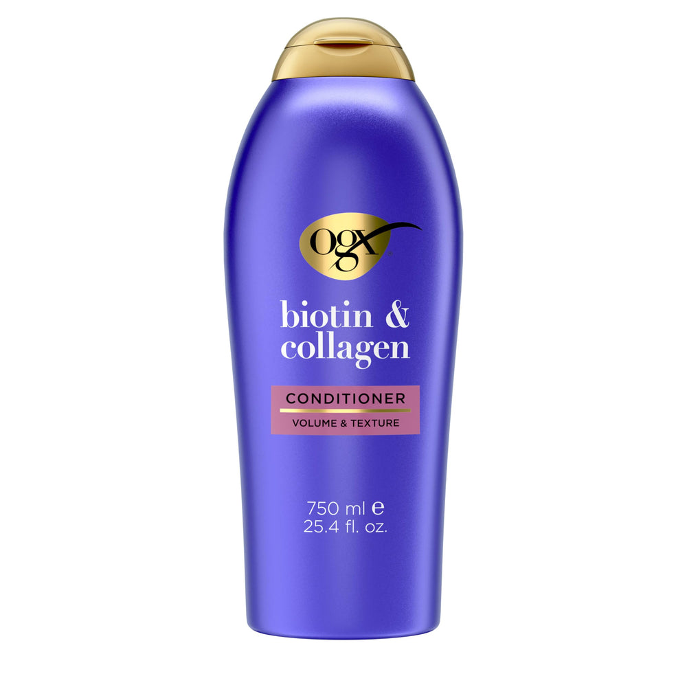OGX Thick & Full: botella de volumen que muestra más cuerpo al cabello