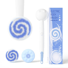 Oh,XIYU electric back scrubber with cat ears for a gentle, refreshing shower experience.