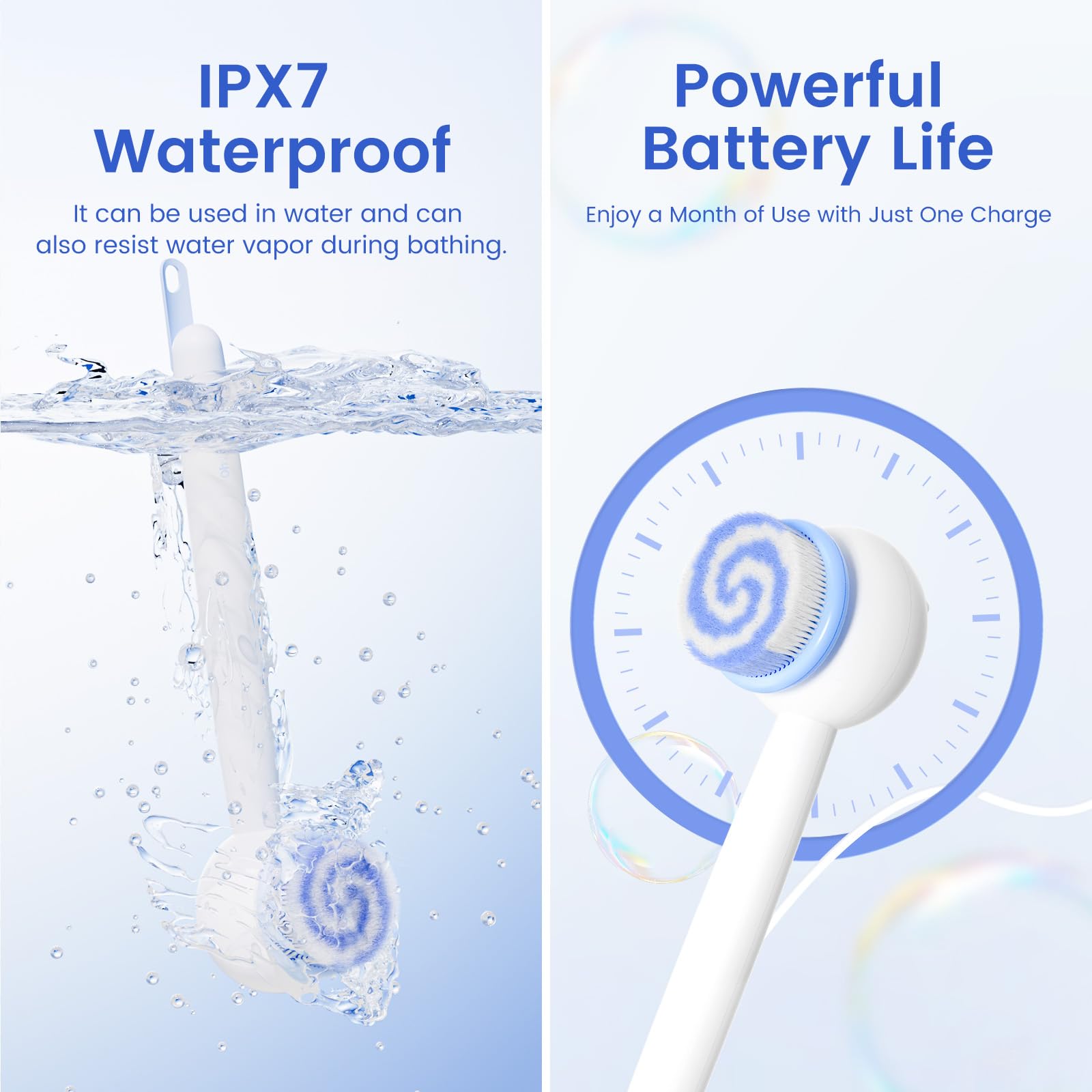 Oh,XIYU lotion applicator head for even post-shower moisturization.