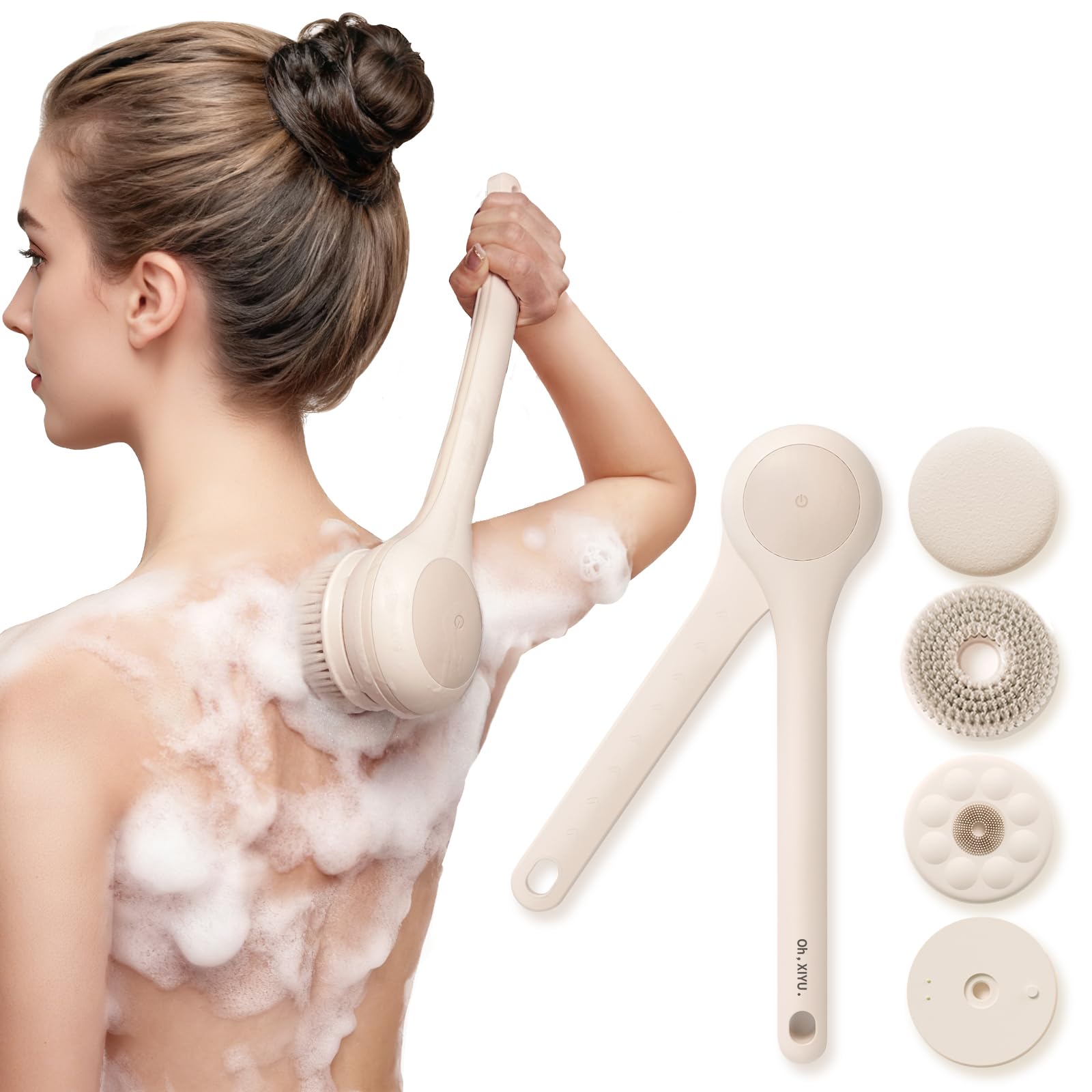 Oh,XIYU electric body brush back-scrubber for deep back cleansing.