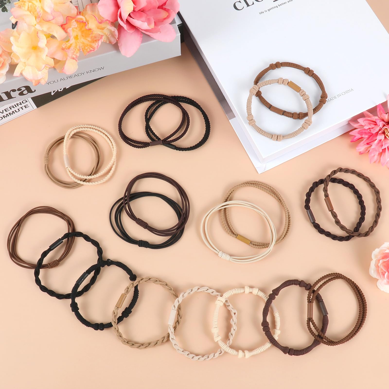 OHCISP Boho hair ties four styles enable versatile updos for any occasion