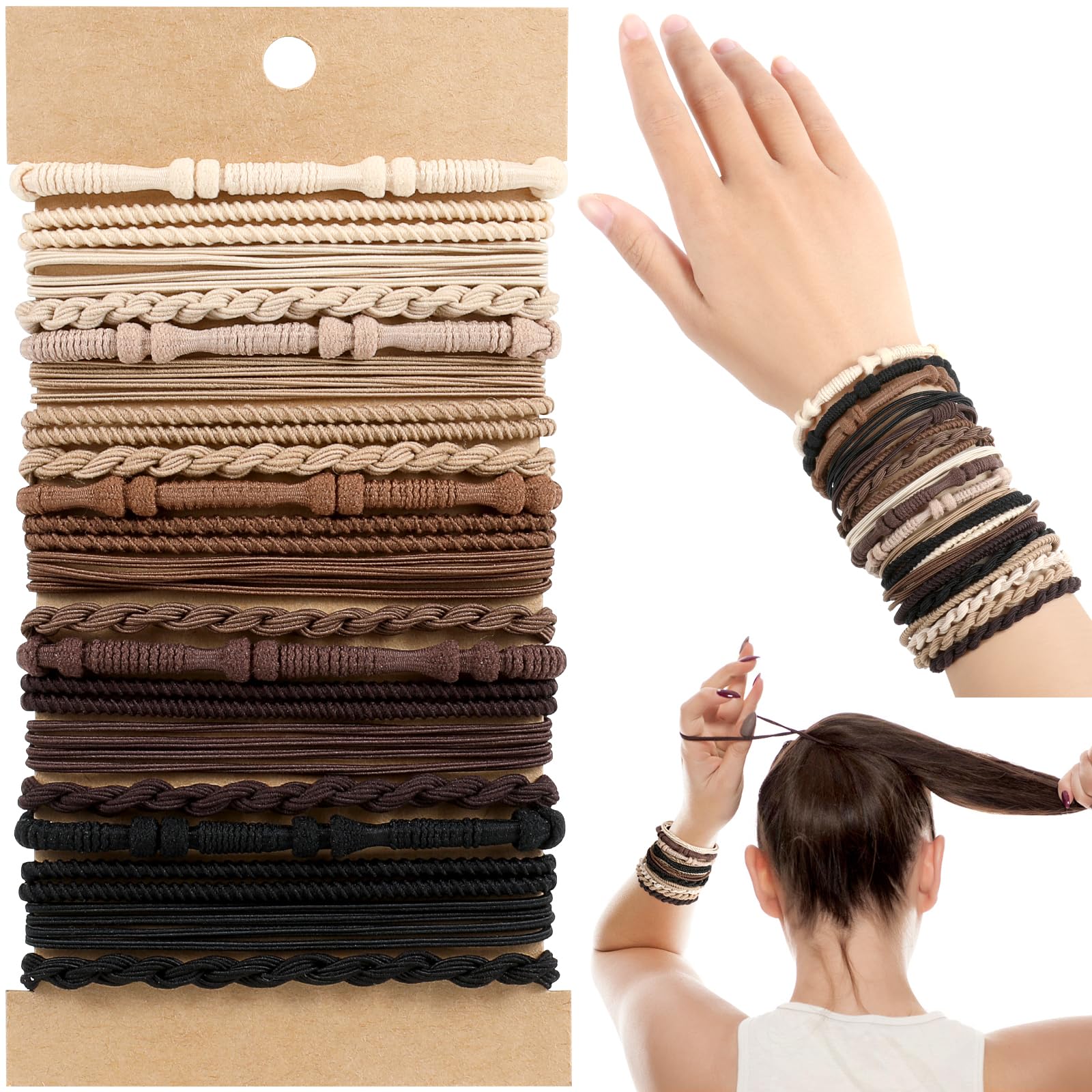 OHCISP Boho hair ties pack showing four styles for versatile looks