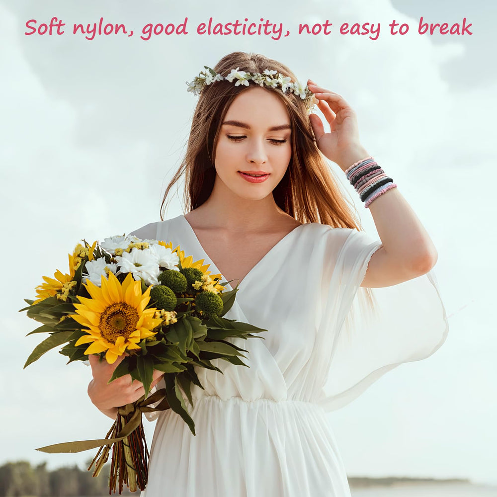 OHCISP Boho hair ties premium elastic for durable wear.