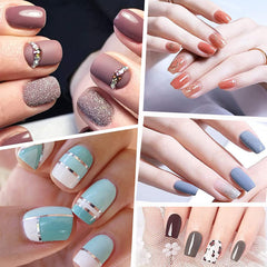 Ohlove puntas de uñas cuadradas, media cobertura, ideales para retoques rápidos.