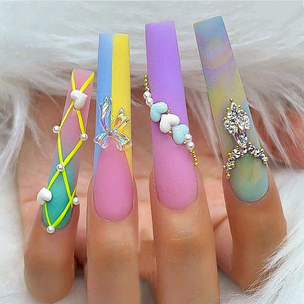 Puntas de uñas Ohlove XXXL numeradas 0-11, facilitan la selección durante manicura.