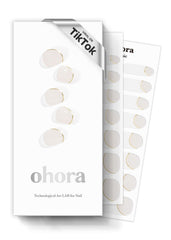 ohora-bandas-uñas-semi-curadas-blanco-frances: acabado de salón y fácil aplicación.