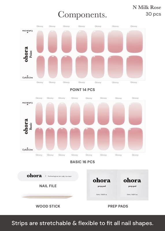 ohora capa superior gel impermeable N Milk Rose