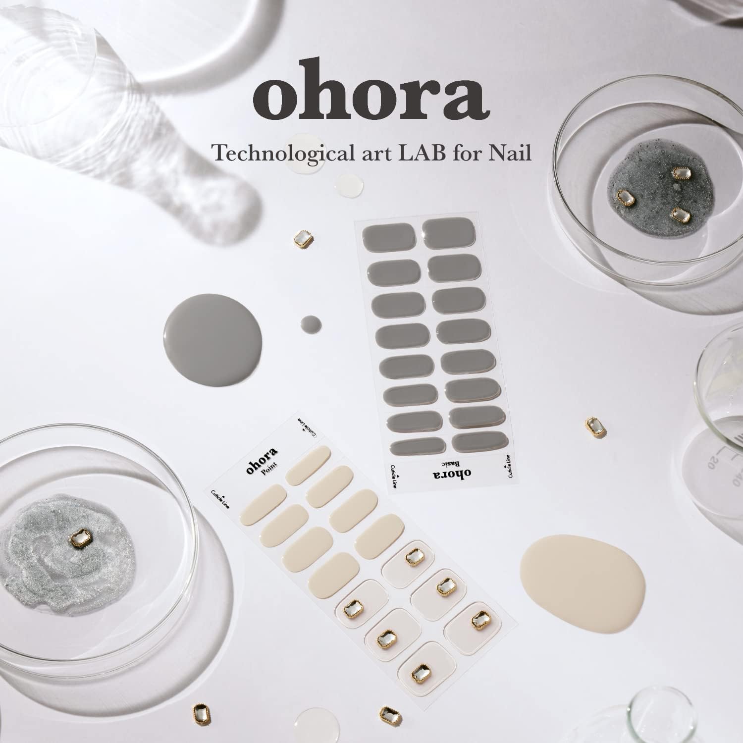 ohora Care LED lamp in use cures gel strips for a salon-like finish at home