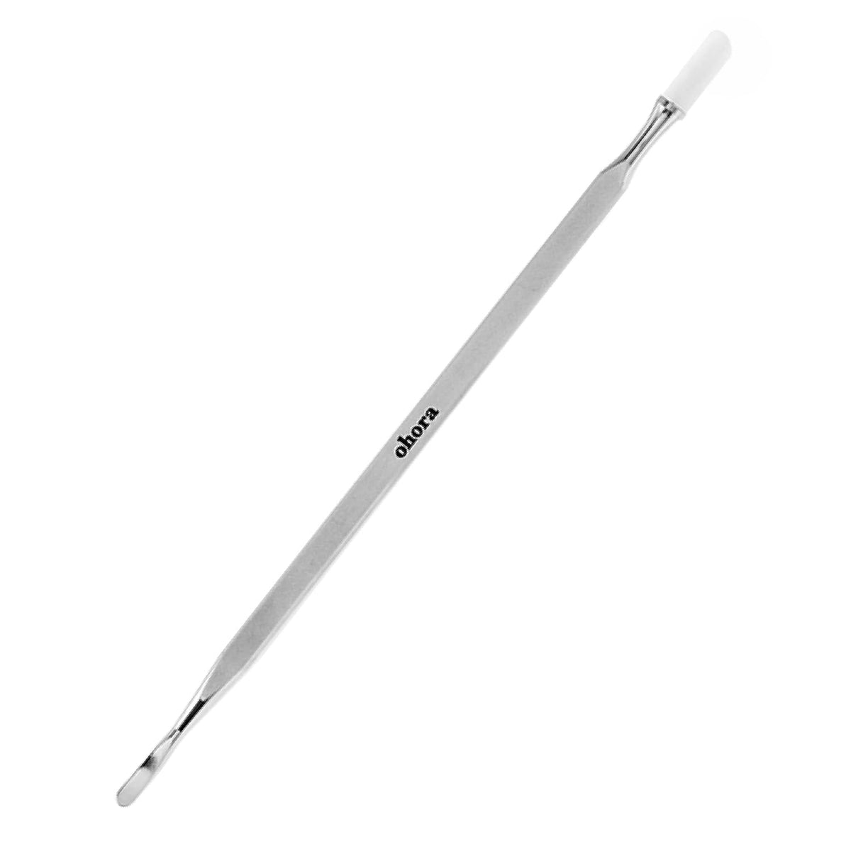 ohora Care Pro Easy Dual Stick press tip in action smoothing nail strip polish