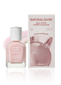 Ohora Natural Glow Milk Syrup Nail Strengthener (Cherry Blossom) – Tinted Nail Hardener for Brittle Nails
