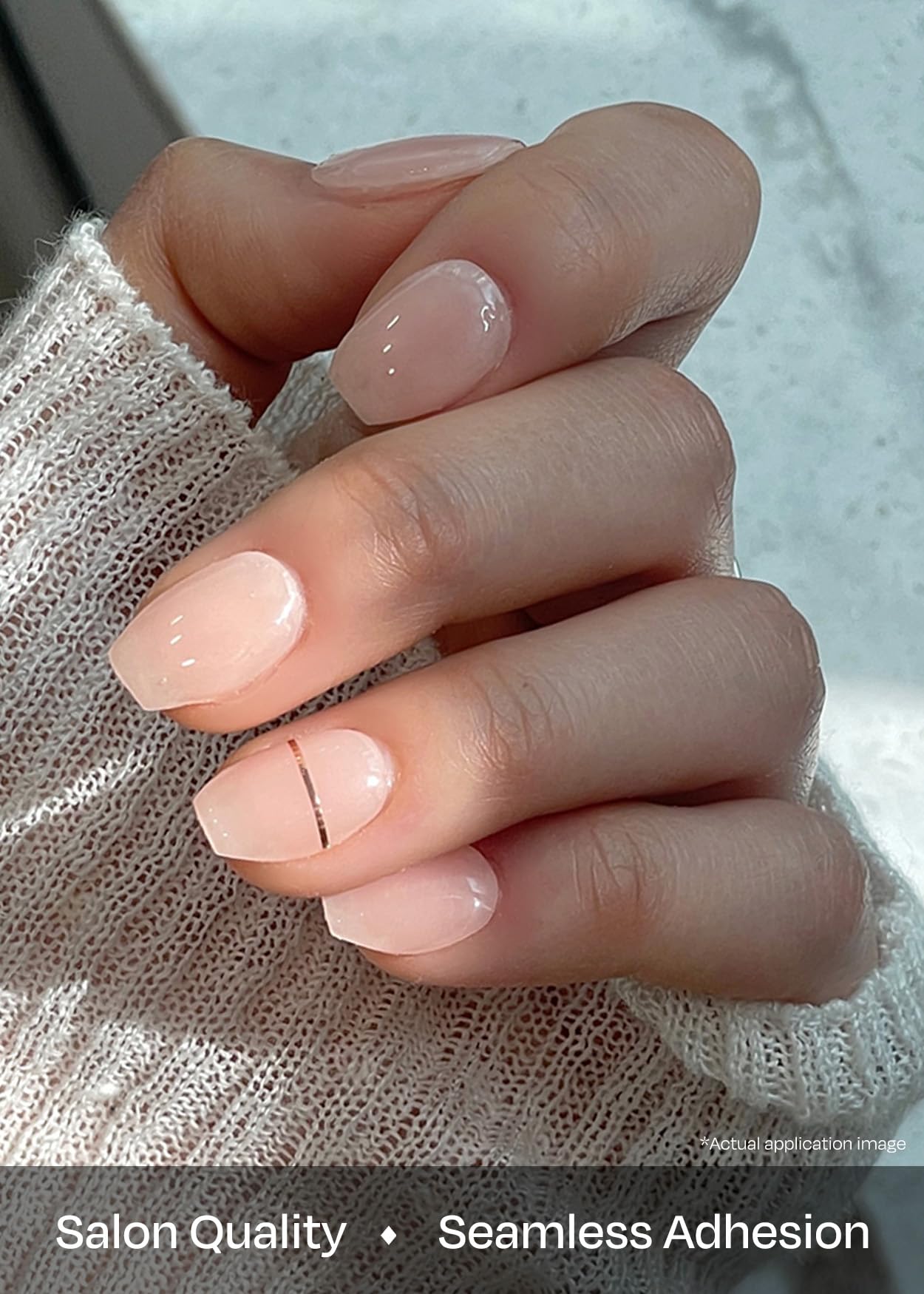 Ohora lima de uñas para dar forma precisa antes de aplicar