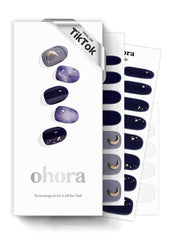 Ohora Lunar Eclipse dark pattern wrap ready for a bold at-home manicure.