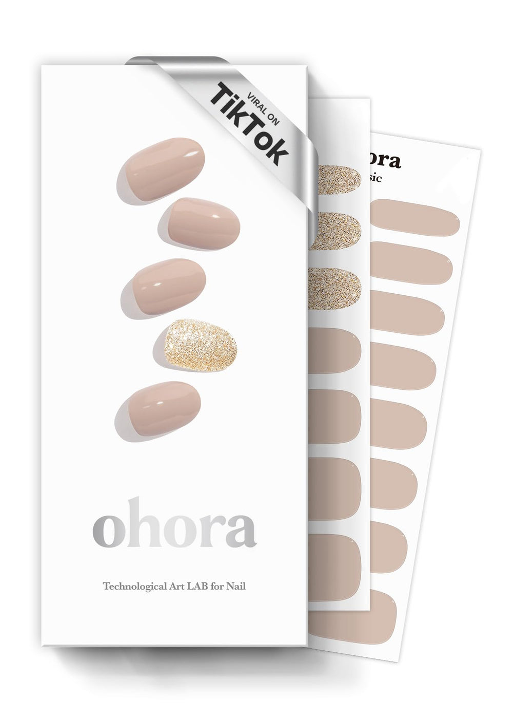ohora tiras gel semicuradas nudista envase muestran aplicación suave y duradera