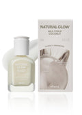 ohora Natural Glow Milk Syrup Nail Strengthener (Coconut) – Tinted Nail Hardener, Quick-Dry Gloss, 15 mL