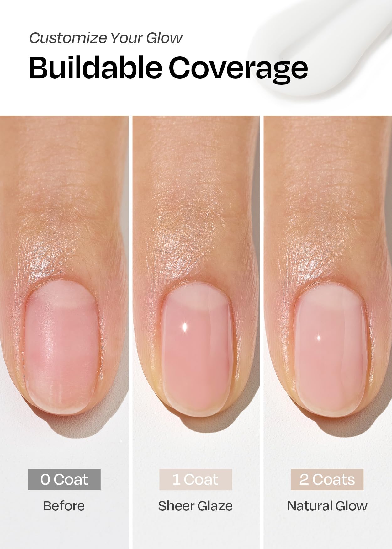 ohora Natural Glow Milk Syrup, reparación con queratina para fortalecer la uña.