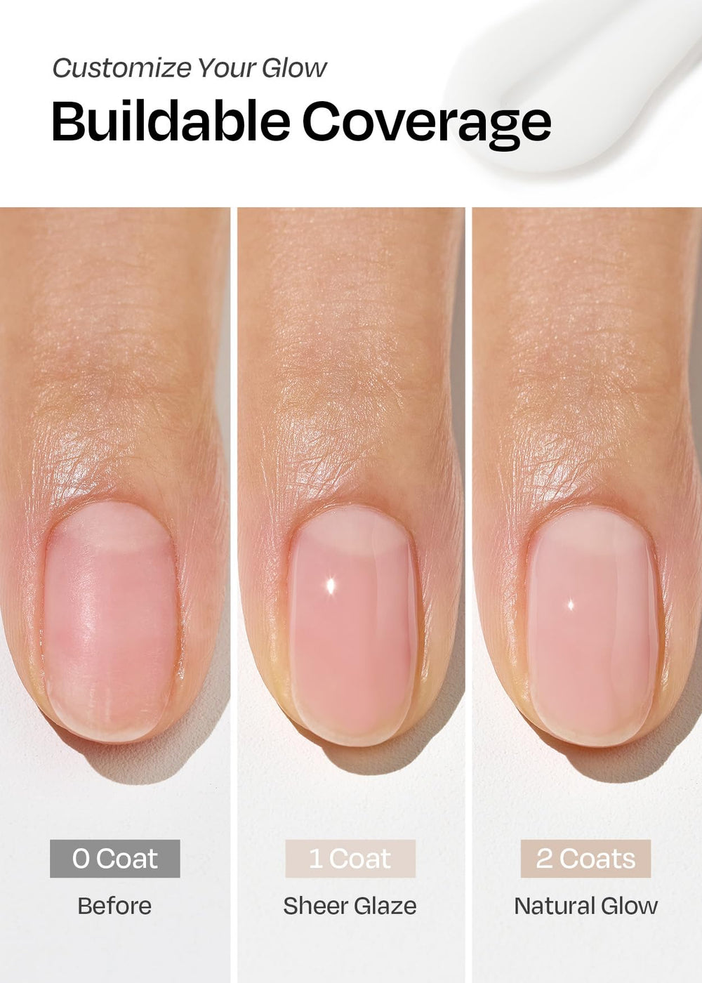 ohora Natural Glow Milk Syrup, reparación con queratina para fortalecer la uña.