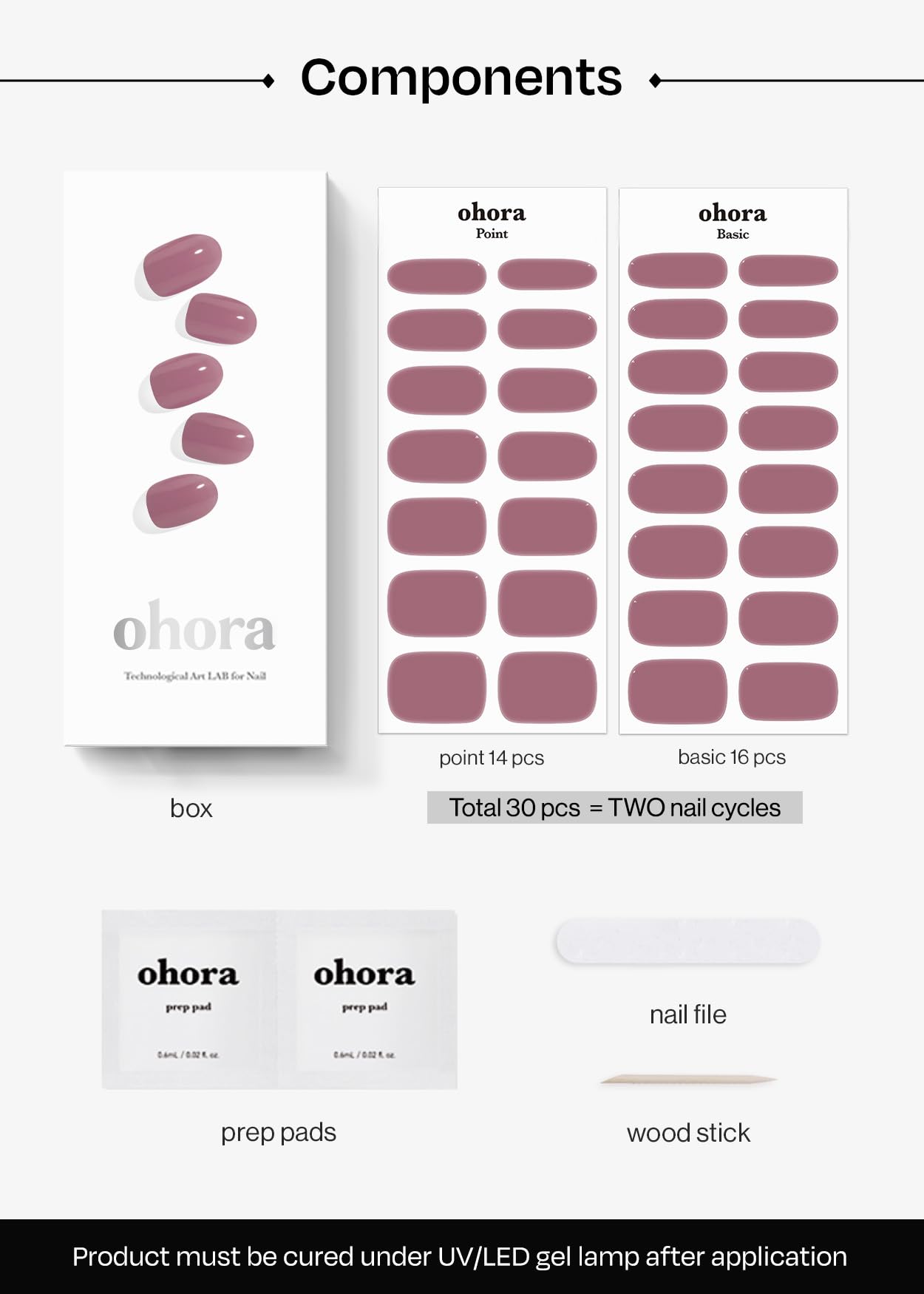 ohora N Bare Plum acabado impermeable y duradero.