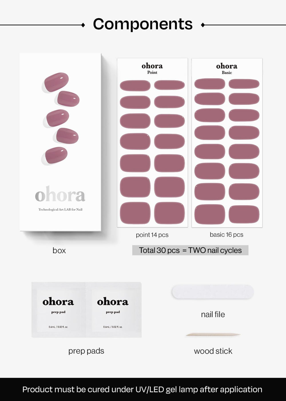 ohora N Bare Plum acabado impermeable y duradero.