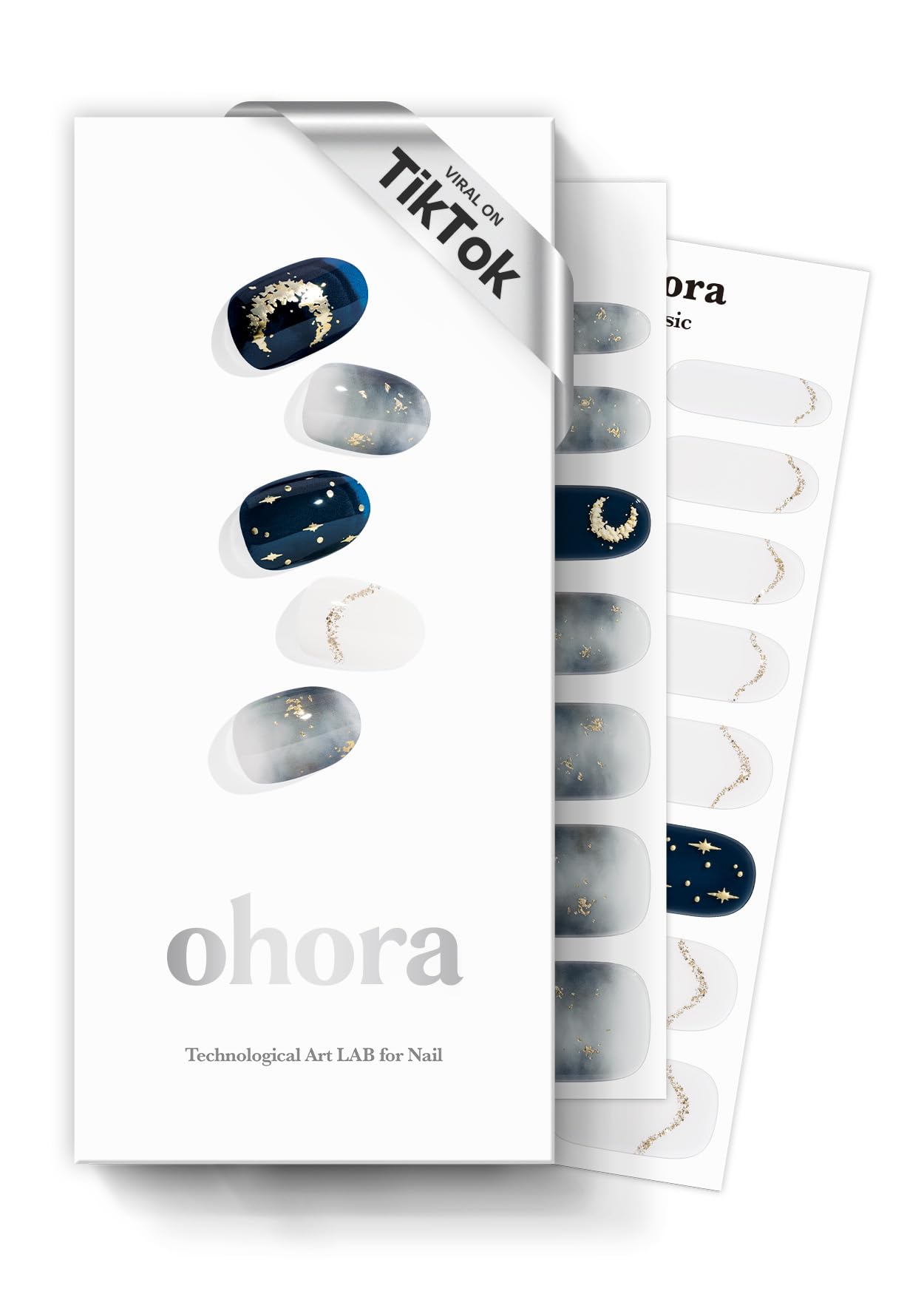 ohora N Moonlight patrón oscuro para un look sofisticado en uñas