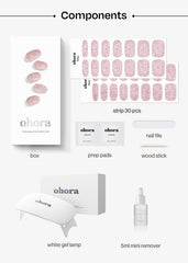 Ohora NPixie Dust application close-up showing simple nail placement