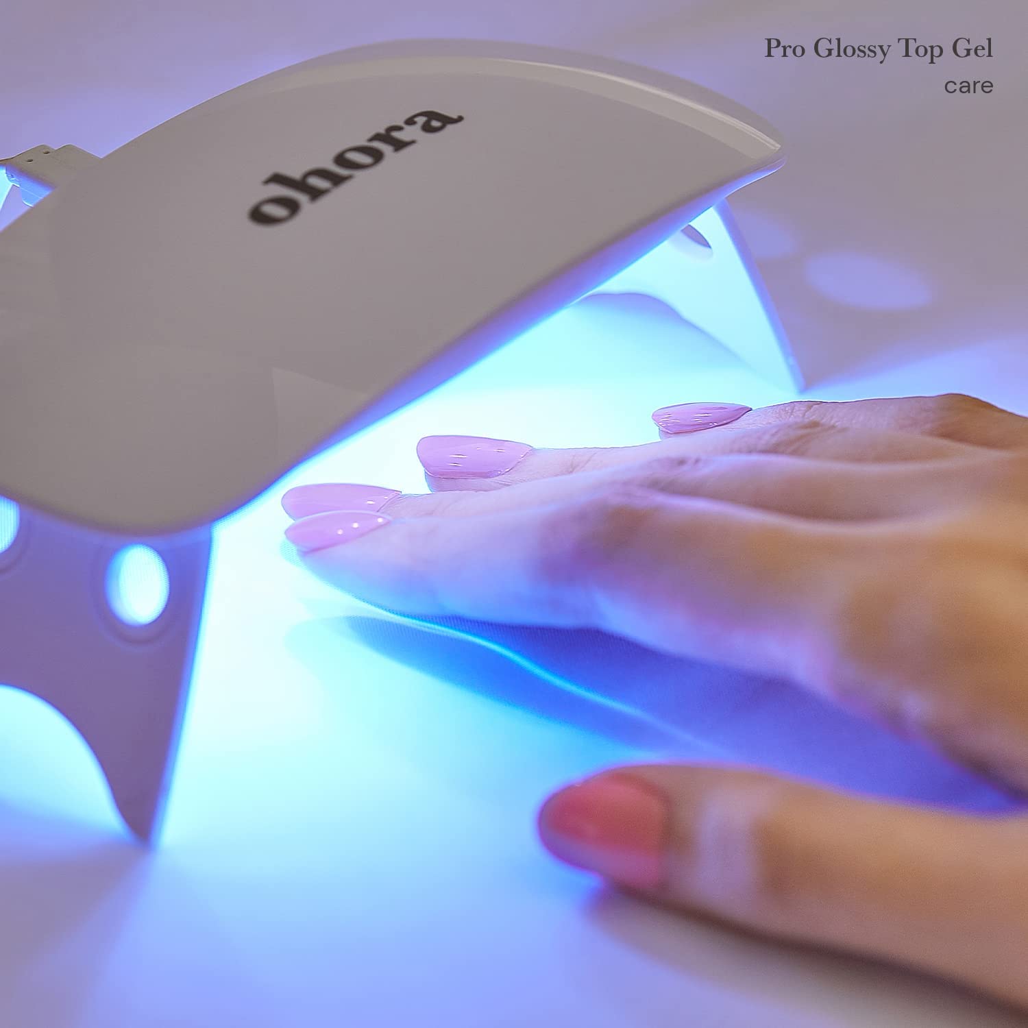 Ohora: preparación rápida de uñas para mejor adherencia.