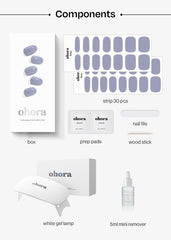 Ohora prep pads and file included for clean, precise application.