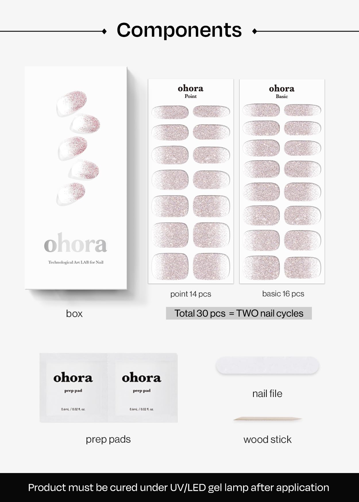 Ohora lima de uñas incluida para dar forma