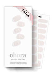 ohora N Polka Blanc: set completo de tiras para uñas y tallas variadas