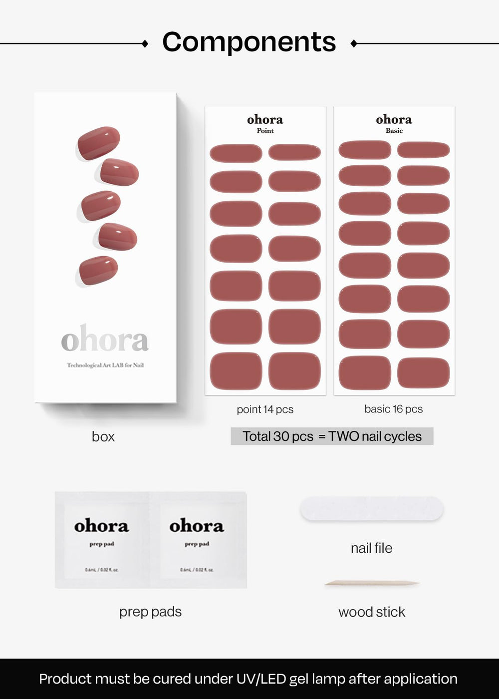 Ohora N Cream Rose: compatible con lámparas UV/LED para cualquier hogar.