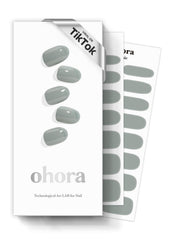 ohora tiras gel semicurado N Cream Fog, set completo para uñas listas para lucir