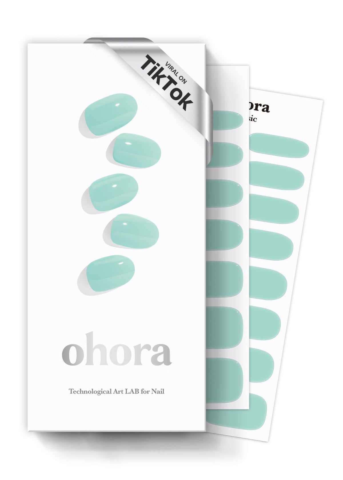 ohora tiras gel semicurado verde, empaque listo para uso en casa