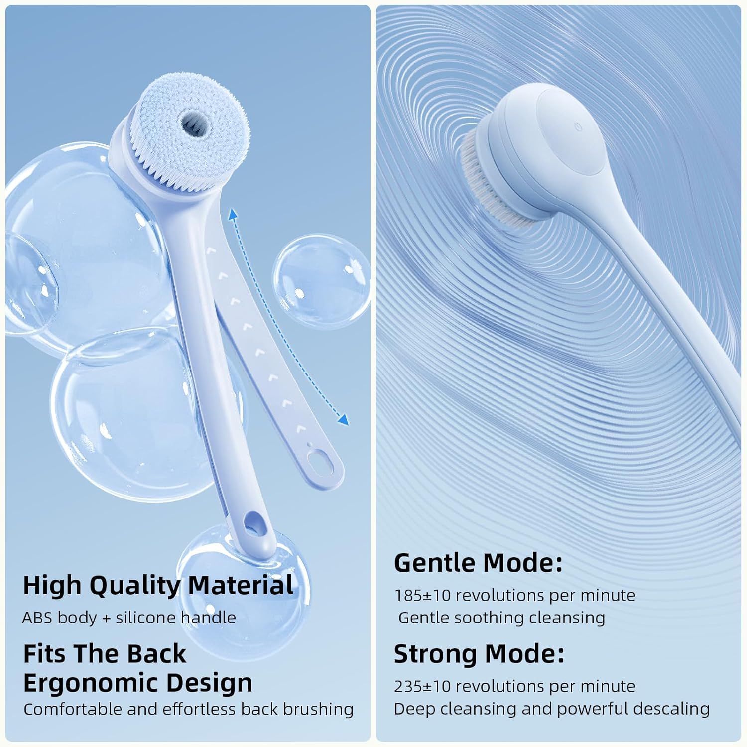 Oh,XIYU 3-head brush set supports deep cleansing, massage, and exfoliation.