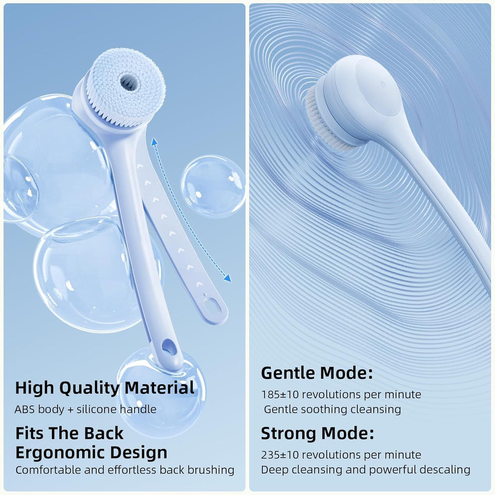 Oh,XIYU 3-head brush set supports deep cleansing, massage, and exfoliation.