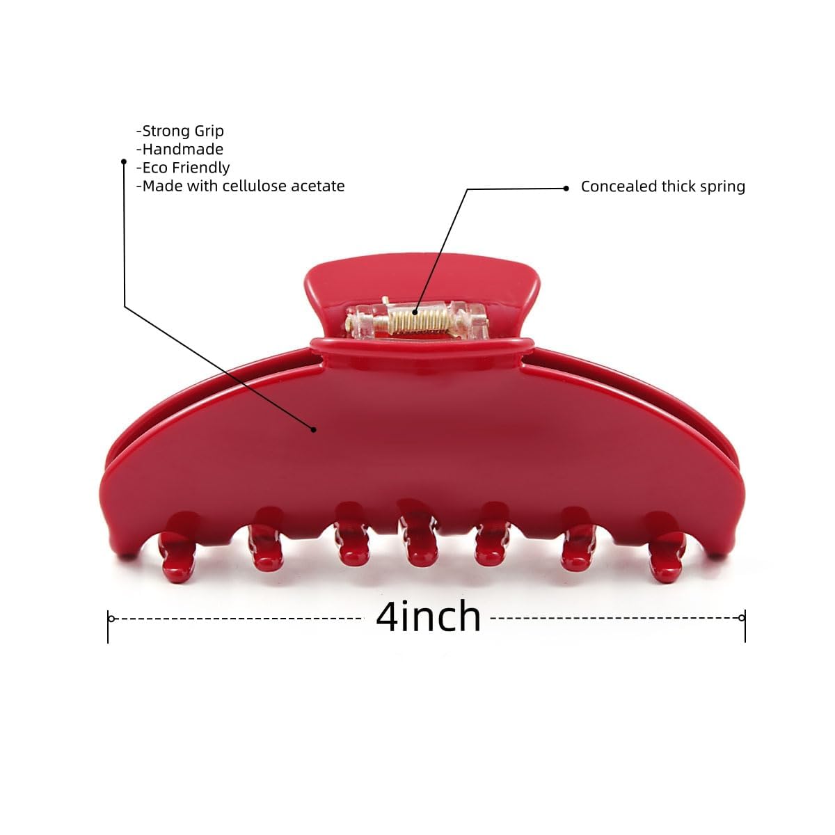 OideGuiing clip-garra acetato diseño ergonómico facilita recogidos rápidos y elegantes.