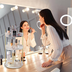 Oifecsie perfume organizer on vanity with space for bottles
