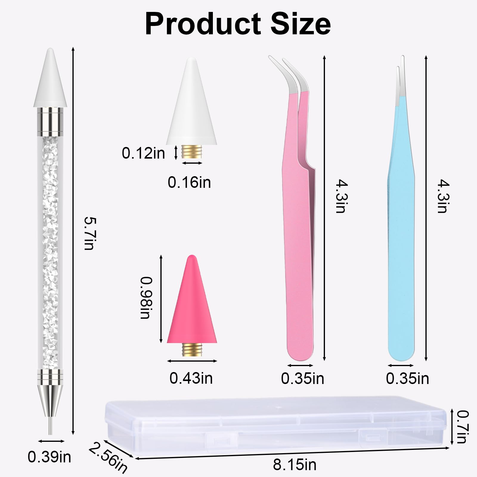 OIFEN versatile nail art tool for rhinestones, crystals, and glitter.