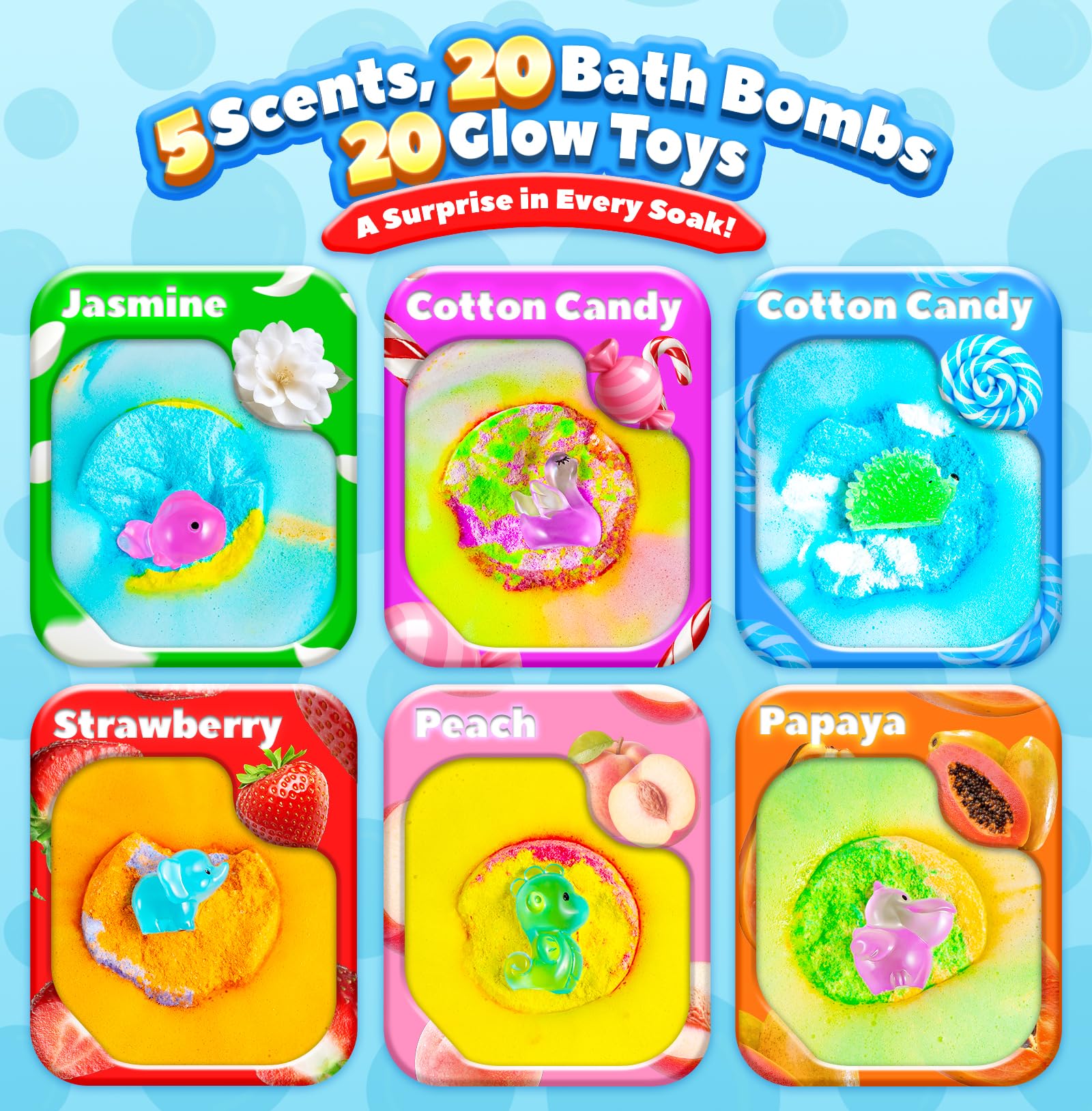 OinkSplash Bombas de Baño Ingredientes Seguros, aptas para piel sensible de niños