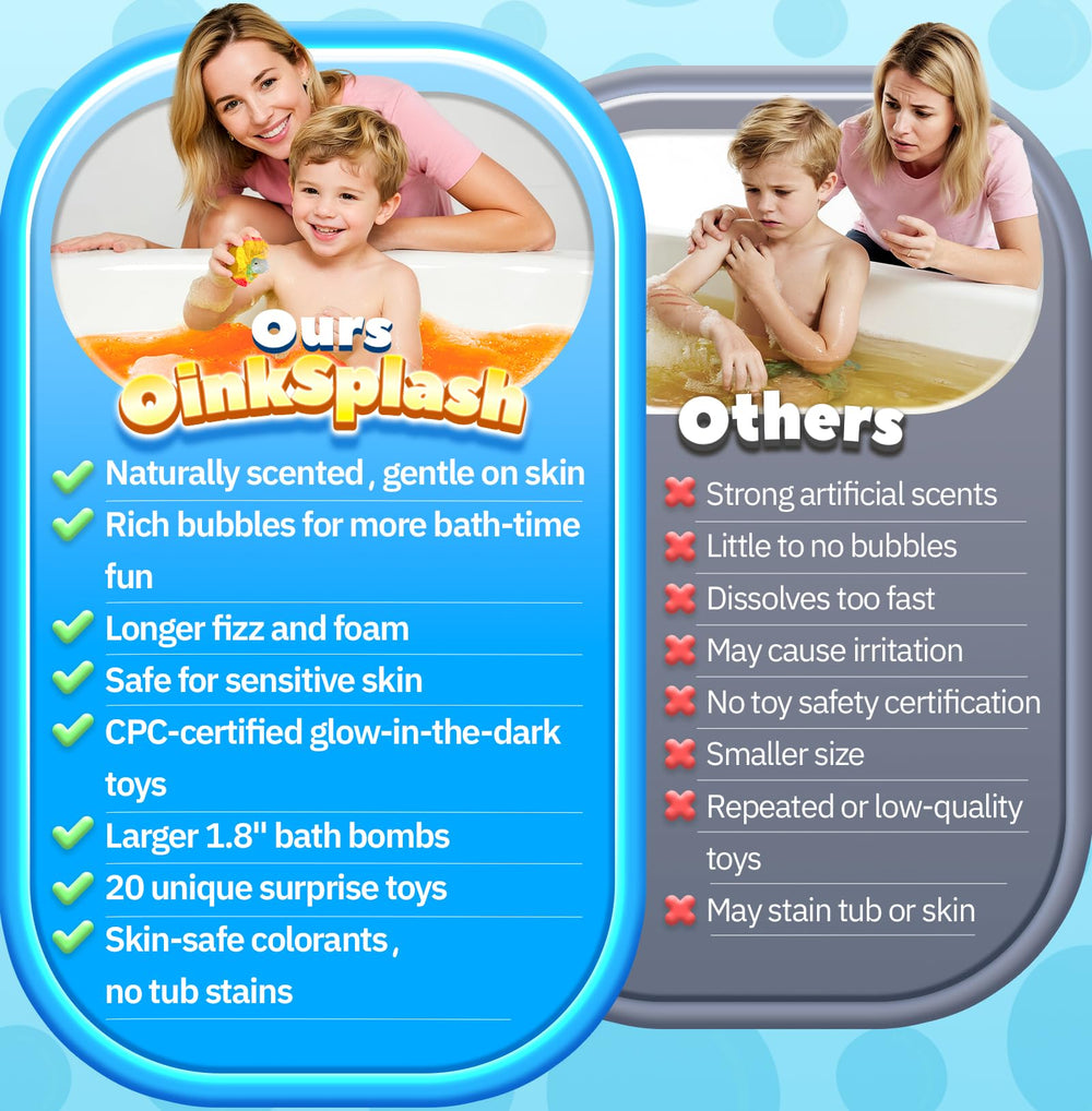 OinkSplash Bomba con Juguete de Resina Luminoso, sorpresa que aparece