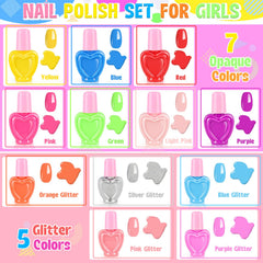 Oisacirg nail polish bottles display vibrant colors for playful application.