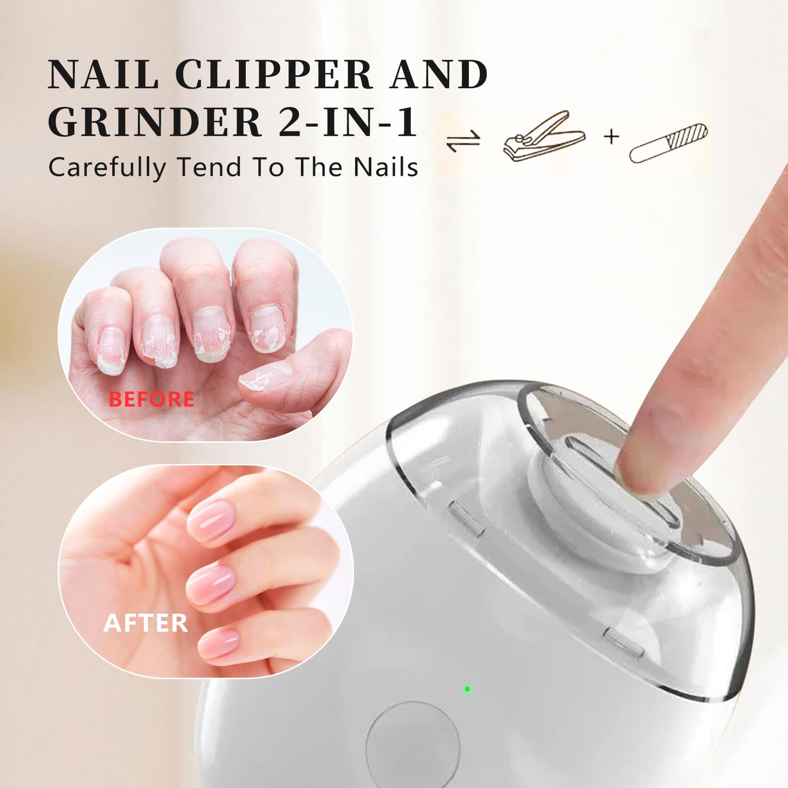 OJJ adjustable speeds tailor to different nail types.