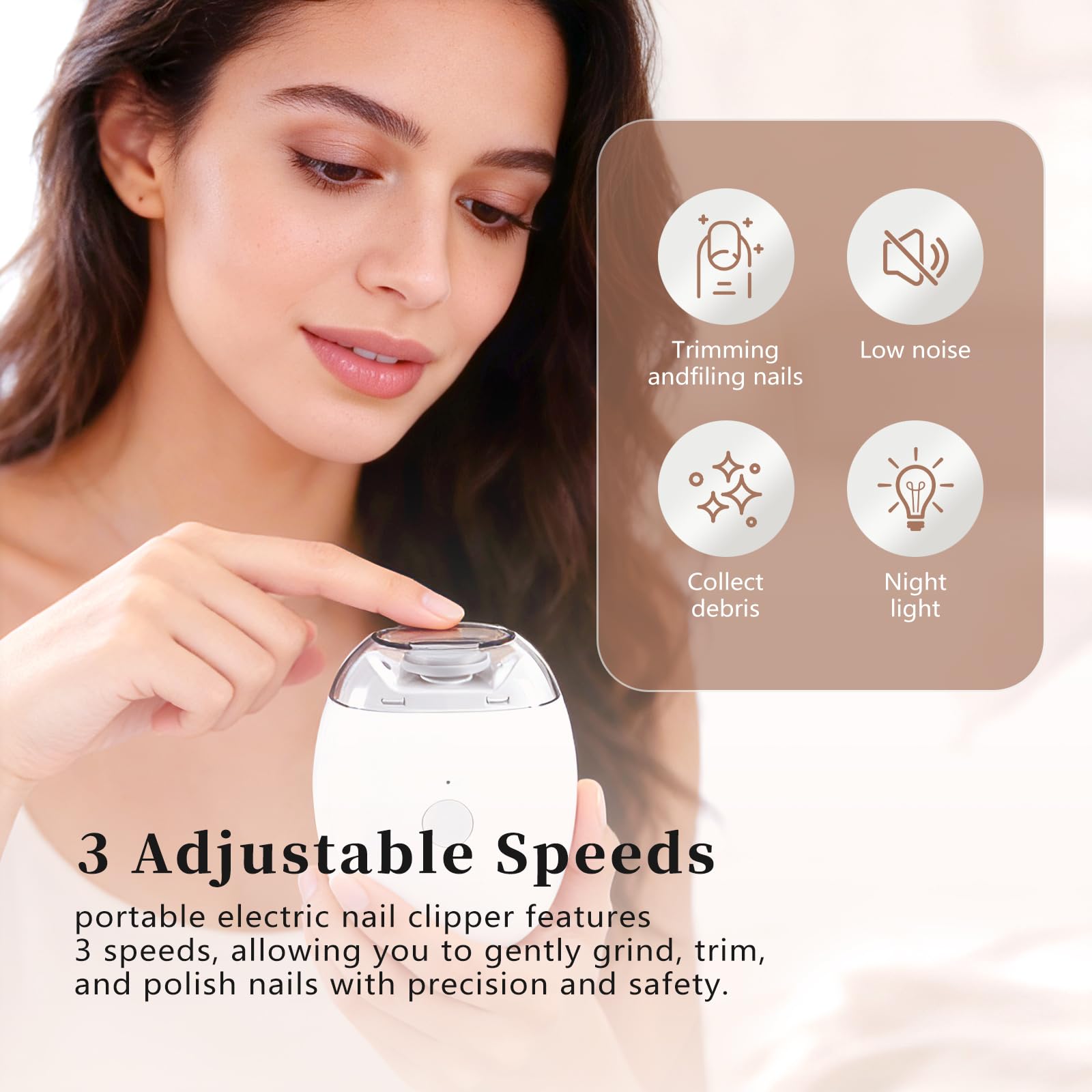 OJJ portable travel case supports easy on-the-go nail care.