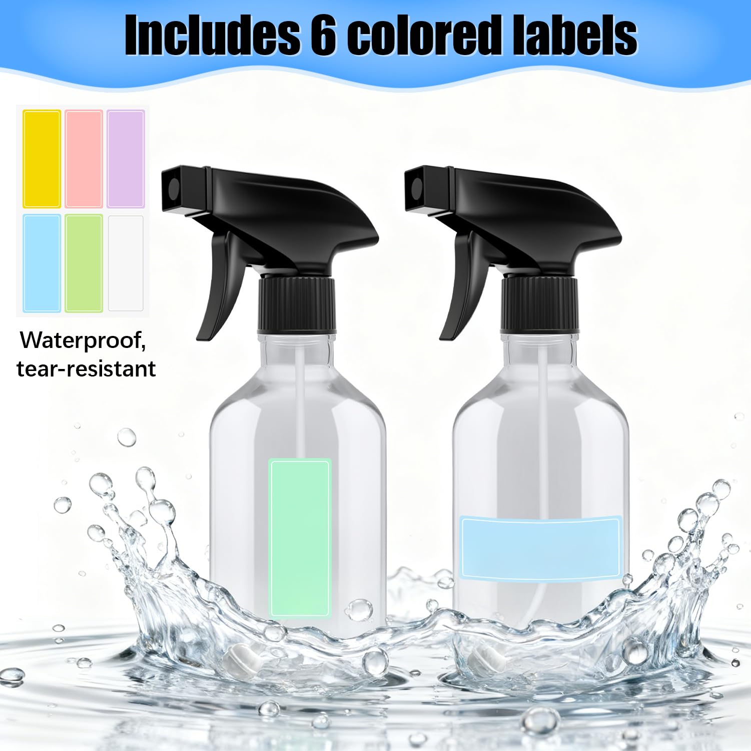 OJXKZ clear bottle highlights gravity ball for 360° reach