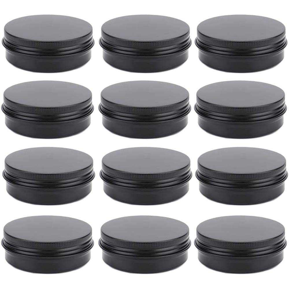 OJYUDD 12-pack round tin containers for travel storage