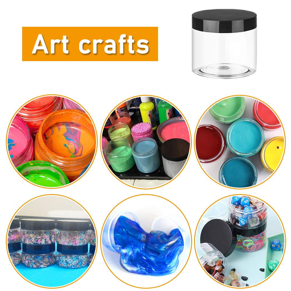 OJYUDD 60ml jars ideal for slime, lotions, and small jewelry storage