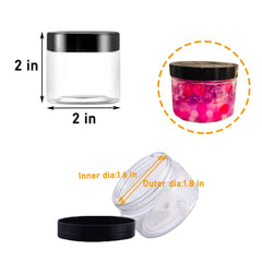 OJYUDD clear storage containers showcase contents at a glance for crafts and cosmetics