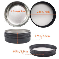OJYUDD 2oz aluminum tin with screw lid prevents leaks during travel